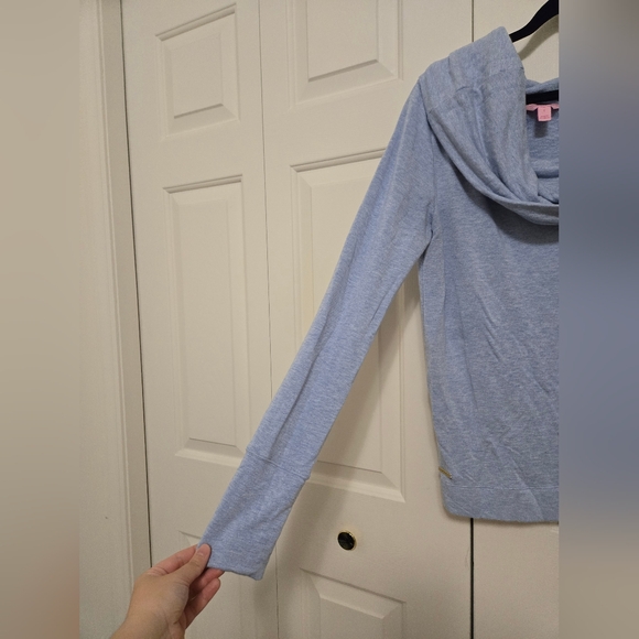 Lilly Pulitzer Belinda Blue Off The Shoulder Size Small - Picture 3 of 8